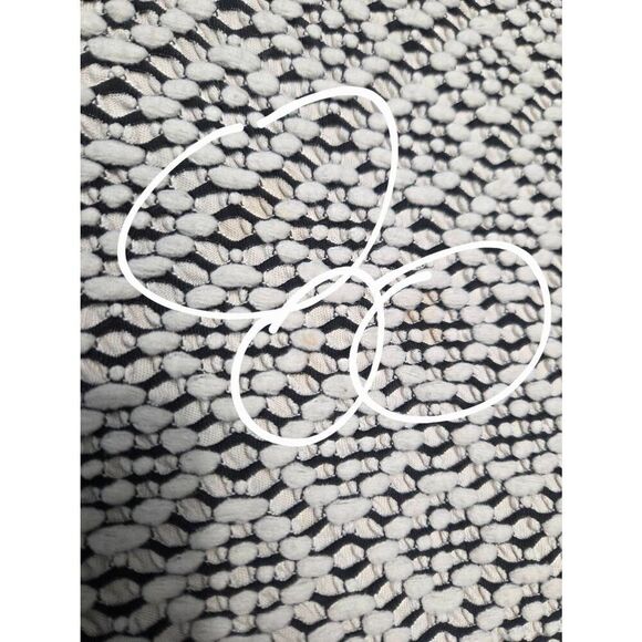 Byron Lars Josette Textured Pencil Knee Length Foldover Shoulder Geometric Dress - Picture 8 of 8